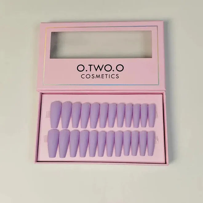 O.TWO.O Magenta Nail Art 24 Pcs