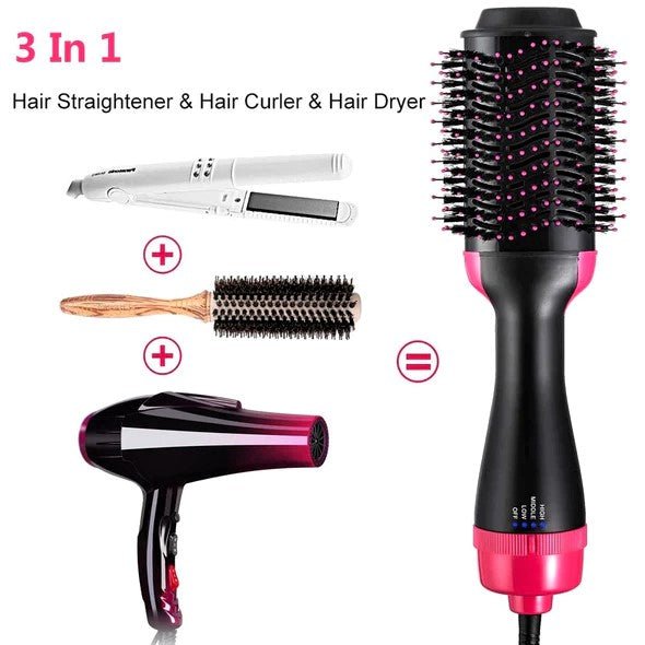 3 in 1 Hot Air Brush Hair Dryer & Styler